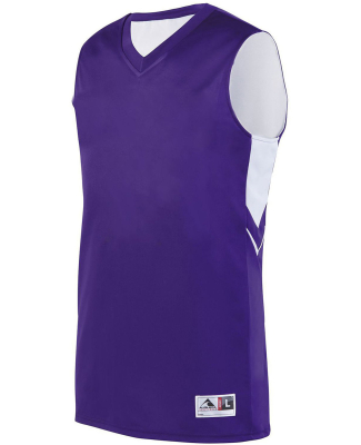 Augusta Sportswear 1167 Youth Alley Oop Reversible in Purple/ white