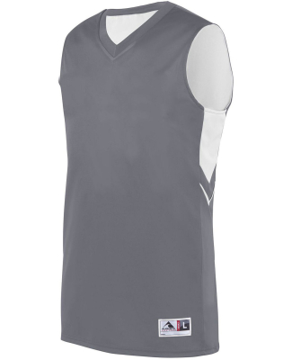 Augusta Sportswear 1167 Youth Alley Oop Reversible in Graphite/ white