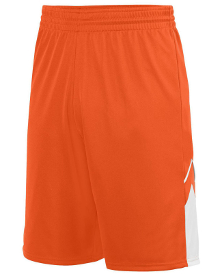 Augusta Sportswear 1169 Youth Alley Oop Reversible in Orange/ white