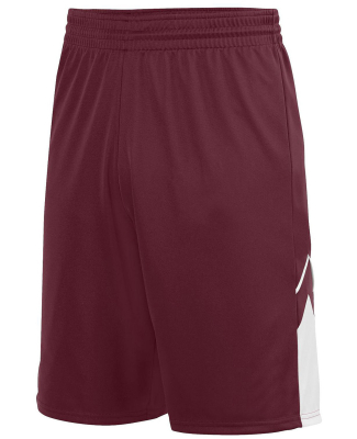 Augusta Sportswear 1169 Youth Alley Oop Reversible in Maroon/ white