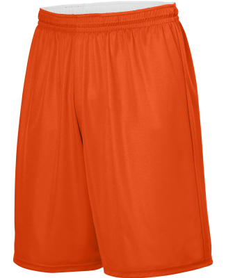 Augusta Sportswear 1406 Unisex Reversible Wicking  in Orange/ white