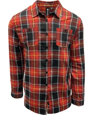 Burnside Clothing 8220 Men's Perfect Flannel Work  in Fire red/ black