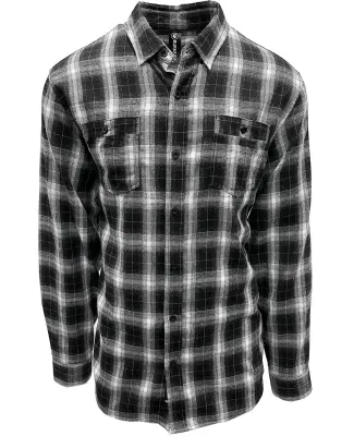 Burnside Clothing 8220 Men's Perfect Flannel Work  in Black/ white