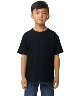 Gildan 65000B Youth Softstyle Midweight T-Shirt in Pitch black