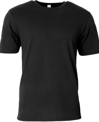 A4 Apparel N3013 Adult Softek T-Shirt in Black