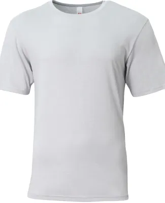 A4 Apparel N3013 Adult Softek T-Shirt in Silver