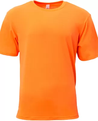 A4 Apparel NB3013 Youth Softek T-Shirt in Safety orange