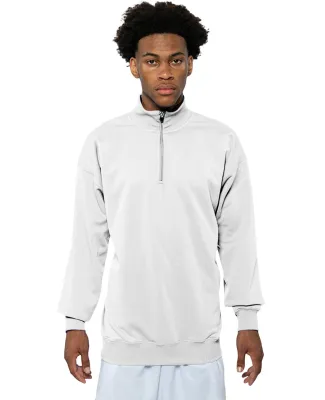 A4 Apparel N4282 Adult Sprint Fleece Quarter-Zip in White