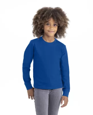 Next Level Apparel 3311 Youth Cotton Long Sleeve T in Royal