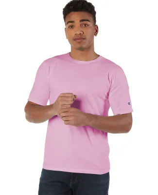 Champion Clothing CD100 Unisex Garment-Dyed T-Shir in Pink candy