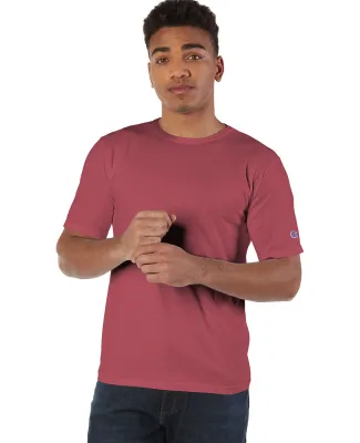 Champion Clothing CD100 Unisex Garment-Dyed T-Shir in Crimson