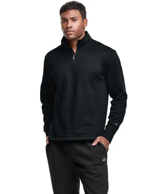 Champion Clothing CHP190 Unisex Gameday Quarter-Zi in Black