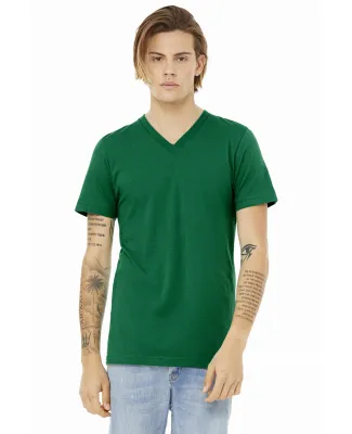 Bella + Canvas 3005 Unisex Jersey Short-Sleeve V-N in Kelly