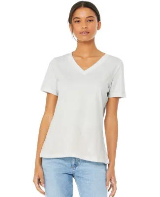 Bella + Canvas 6405 Ladies' Relaxed Jersey V-Neck  in Vintage white