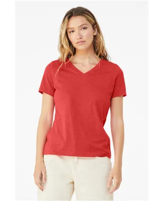 Bella + Canvas BC6405CVC Ladies' Relaxed Heather C in Heather red