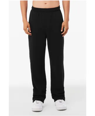 Bella + Canvas 3725 Unisex Straight-Leg Sweatpant in Black