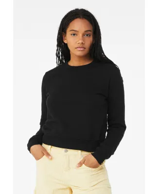 Bella + Canvas 7511 Ladies' Classic Pullover Crewn in Black