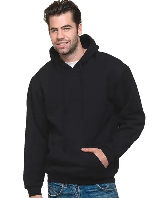 Bayside Apparel 2160 Unisex Union Made Hooded Pull in Black