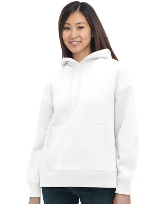 Bayside Apparel 7760BA Ladies' Hooded Pullover in White