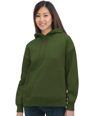 Bayside Apparel 7760BA Ladies' Hooded Pullover in Olive