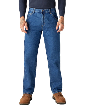 Dickies 19294 Unisex Relaxed Fit Stonewashed Carpe in Sw ind blue _36