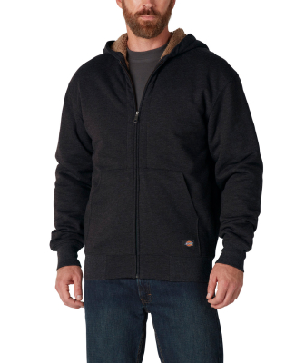 Dickies TW457 Men's Fleece-Lined Full-Zip Hooded S in Black