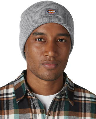 Dickies WH201 Unisex Acrylic Cuffed Beanie in Heather gray