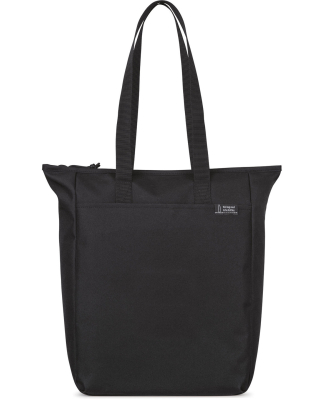 Gemline 100804 Renew Rpet Zipper Tote in Black