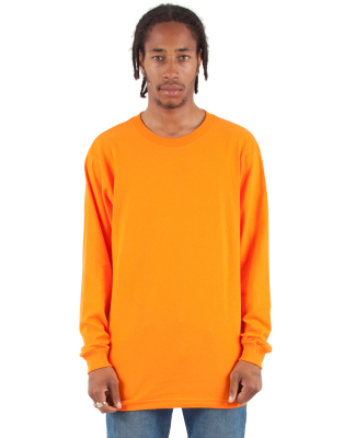 Shaka Wear SHALS Adult Active Long-Sleeve T-Shirt in Orange