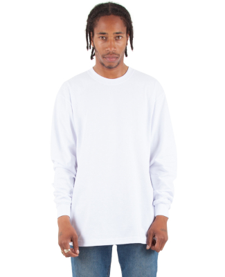 Shaka Wear SHMHLS Adult Max Heavyweight Long-Sleev in White