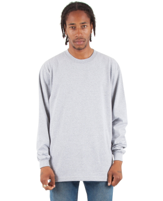 Shaka Wear SHMHLS Adult Max Heavyweight Long-Sleev in Heather grey