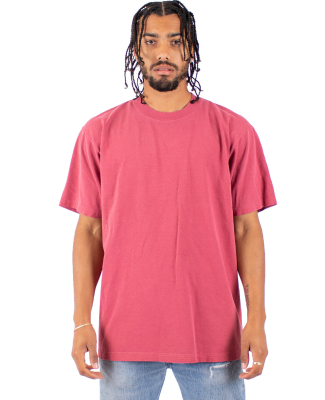 Shaka Wear SHGD Garment-Dyed Crewneck T-Shirt in Clay red