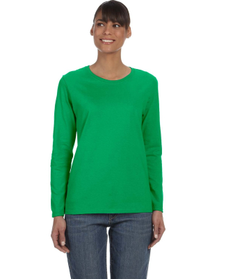 Gildan 5400L Ladies' Heavy Cotton™ Long-Sleeve T in Irish green