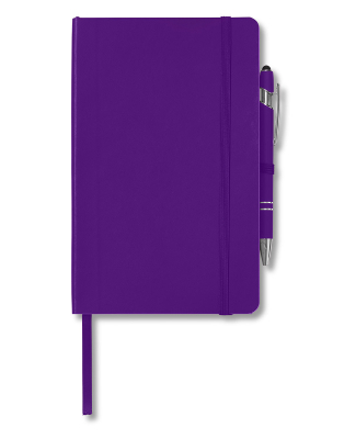 Core 365 CE090 Soft Cover Journal And Pen Set in Campus purple