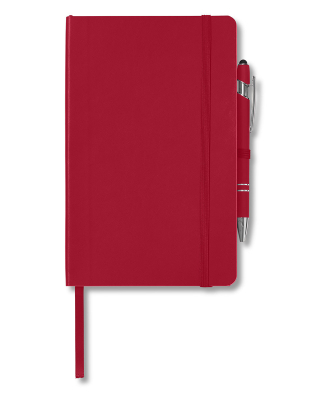 Core 365 CE090 Soft Cover Journal And Pen Set in Classic red