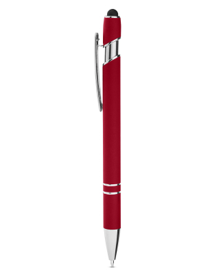 Core 365 CE052 Rubberized Aluminum Click Stylus Pe in Classic red