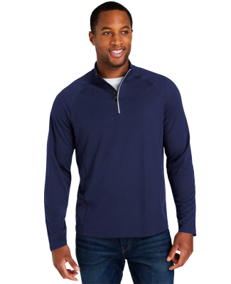 Core 365 CE418 Men's Origin Performance Pique Quar in Clasc navy/ crbn