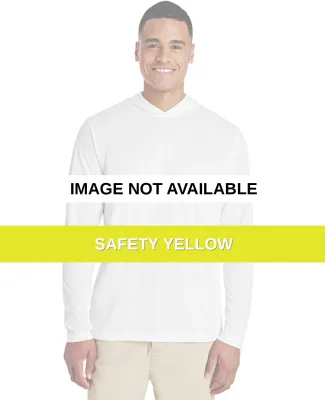 Team 365 TT41 Men's Zone Performance Hooded T-Shir SAFETY YELLOW