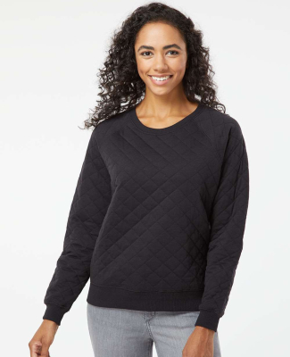 Boxercraft R08 Ladies' Quilted Jersey Sweatshirt in Black