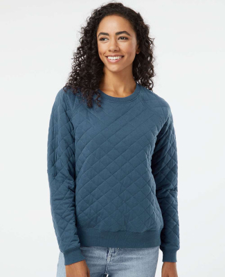 Boxercraft R08 Ladies' Quilted Jersey Sweatshirt in Indigo