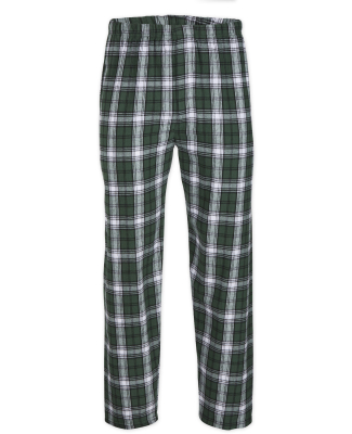 Boxercraft BM6624 Men's Harley Flannel Pant with P in Green/ white pld