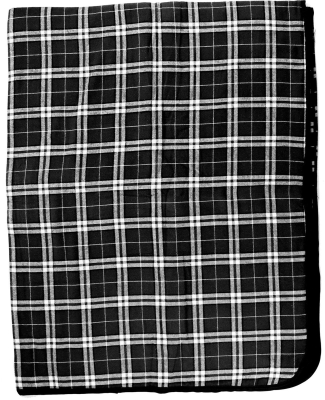 Boxercraft FB250 Premium Flannel Blanket in Black/ whte pld