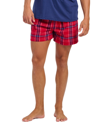 Boxercraft BM6701 Men's Flannel Short in Kngstn rd/ nv pl