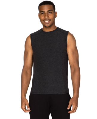 Threadfast Apparel 382T Unisex Impact Tank in Black heather