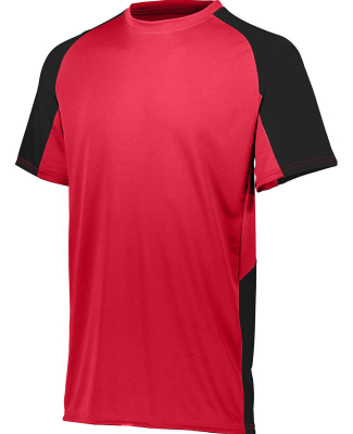 Augusta Sportswear 1518 Youth Cutter Jersey in Red/ black