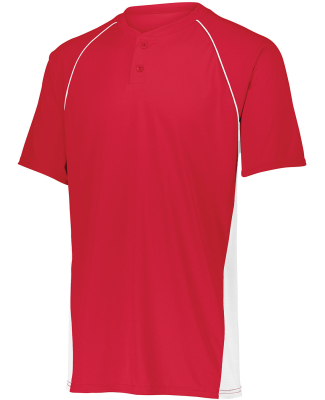 Augusta Sportswear 1560 Unisex True Hue Technology in Red/ white