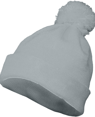 Augusta Sportswear 6816 Two Layer Acrylic Knit Pom in Grey heather