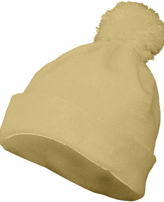 Augusta Sportswear 6816 Two Layer Acrylic Knit Pom in Vegas gold