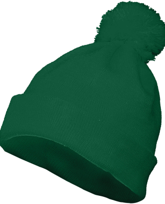 Augusta Sportswear 6816 Two Layer Acrylic Knit Pom in Dark green