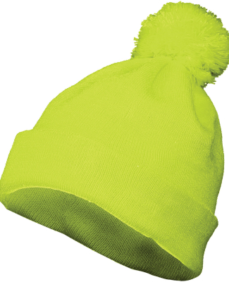 Augusta Sportswear 6816 Two Layer Acrylic Knit Pom in Lime